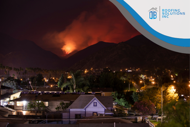 Embers from a wildfire - Protect Your Home with Vulcan Vents